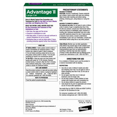 Advantage II Large Cat back-of-neck placement shown for easy monthly treatment