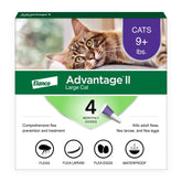 Advantage II Large Cat flea-tube front view, easy application.