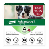 Advantage II Large Dog application on the back shows easy spot-on protection
