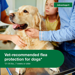 Advantage II Large Dog fragrance-free label emphasizes gentle formula