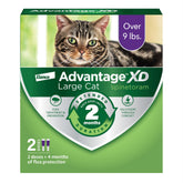 Advantage XD large cat bottle being applied at the neck for quick protection