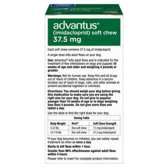 Advantus soft chew being offered by hand for easy dosing