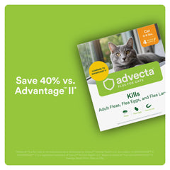 Advecta Plus drops kill fleas on contact, no biting required.