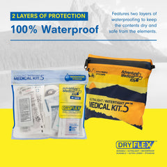 Adventure Medical Kits Ultralight antiseptic wipes and antibiotic ointment for clean wounds.