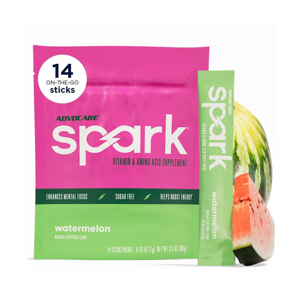 AdvoCare Spark watermelon stick-pack for on-the-go energy and focus