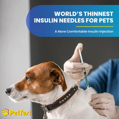PetTest U-40 syringe with clear barrel and markings