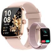 AEAC smart watch for women with a 1.85-inch HD display for clear viewing.