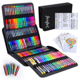 Aen Art 160 gel pens set for vibrant drawings and coloring.