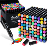 Aen Art 80-color alcohol markers set in a case for vibrant sketches