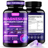 AEQNJV magnesium glycinate 1150mg bottle for daily mineral support