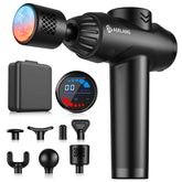 AERLANG massage gun heat and cold display guides your session on the front panel.