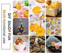 AFKCCPD orange slices on a dessert plate for cake decoration.