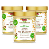 African Pride Moisture Miracle pre-shampoo detangler bottle pour for easy detangling.