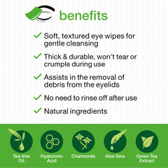 Durable Opti-Soothe wipe ready for everyday eyelid care without tearing.