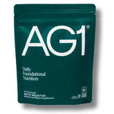 AG1 refill pouch with 75 vitamins supports daily nutrition