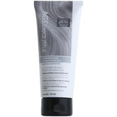 AGE beautiful Hydrating Mask bottle closeup highlighting conditioning formula for coarse silver hair