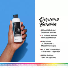 AGEbeautiful mixing bowl with Liqui-Crème color for balanced color application.