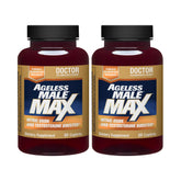Ageless Male Max bottle front, signaling potential testosterone support
