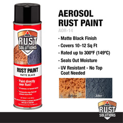 Built-in UV protection in AGS Rust Stop Spray protects color on metal