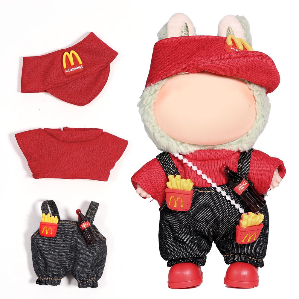 AICase Lububu 17cm doll top close-up showcasing soft yarn and playful dress-up detail