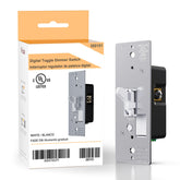 AIDA Toggle Slide Dimmer front view with smooth brightness control for living rooms