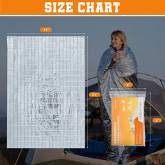 Compact 5x3 inch blanket fits in pockets and car compartments.
