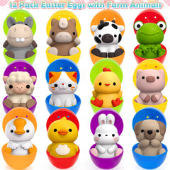 Aigybobo 12-pack of prefilled eggs for quick party setup.