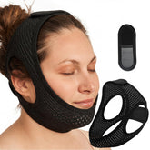 Aikaplus Sleep Apnea Chin Strap front view showing stable jaw support.