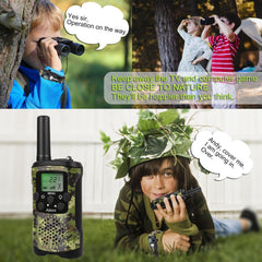 Aikmi kids walkie talkies designed for outdoor use, ready for camping and secret channels.
