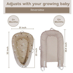Aila+Aiden organic cotton baby nest, breathable and cozy for daytime use