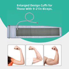 AILE cuff with 7 connectors broadens monitor compatibility.