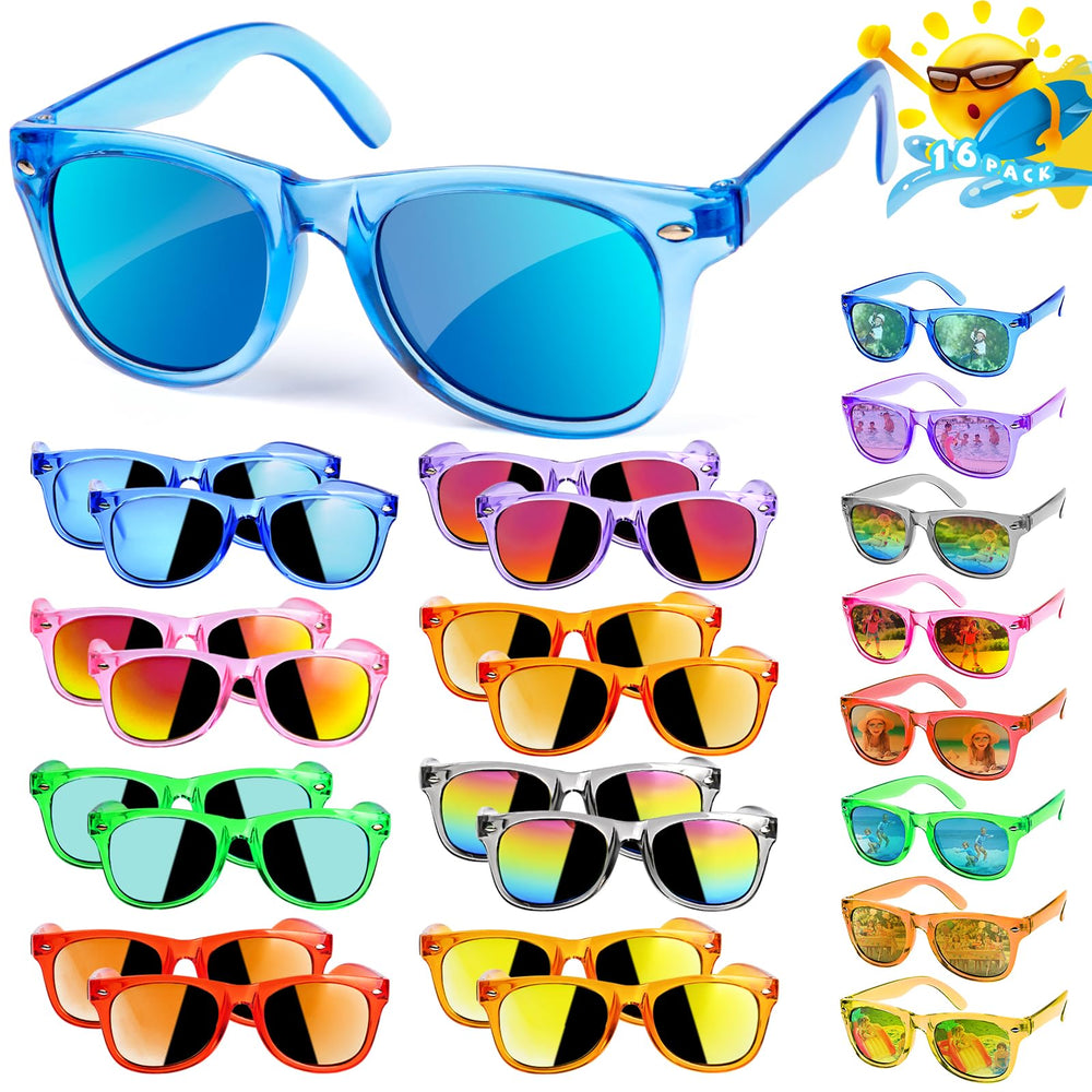 AILEHO kids sunglasses 16-pack color variety for sunny parties and play