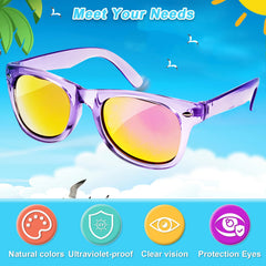 AILEHO kids sunglasses sized for ages 3 to 8 for a secure fit