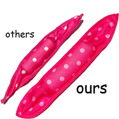 Aimin Hair Soft Curlers showing in-out rolling directions for varied curls