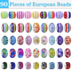 AIPRIDY 150-piece kit shows beads and charms for fun crafting