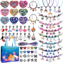 AIPRIDY unicorn mermaid beads in vibrant colors for creative jewelry projects