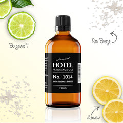 Air-Scent Hotel Diffuser Oil No. 1014 lemon bergamot notes highlight bright, uplifting ambiance.