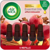 Air Wick Essential Mist Apple Cinnamon Medley refill in cozy living spaces