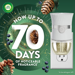 Air Wick essential oils refill delivers a crisp pine aroma for a welcoming home.