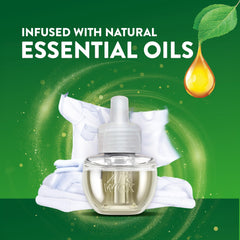 Air Wick plug-in unit demonstrates adjustable scent intensity.