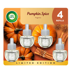 Air Wick Pumpkin Spice plug-in refill bottle ready to fragrance living spaces