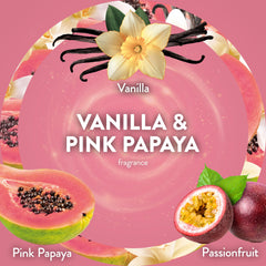 Air Wick Vanilla Pink Papaya refill with visible adjustable intensity control.