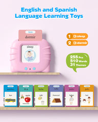 Airbition bilingual flash cards deliver clear English and Spanish audio for kids.