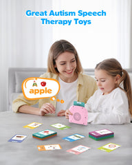 Airbition Montessori-style cards enable independent play and focus.
