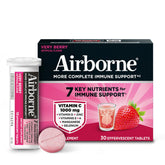 Airborne 1000mg Vitamin C with Vitamin D and zinc tablets in bottle for immune support