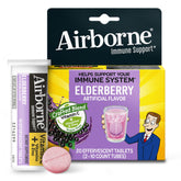 Airborne Elderberry tablet dissolving in water for immune support