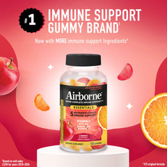 Close-up of Airborne Gummies texture highlighting fruit flavors for daily use.