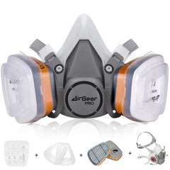 AirGearPro M-500 facepiece closeup highlighting lightweight comfort for prolonged wear