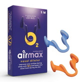 Air Max nasal dilators trial pack front view with two sizes for better airflow