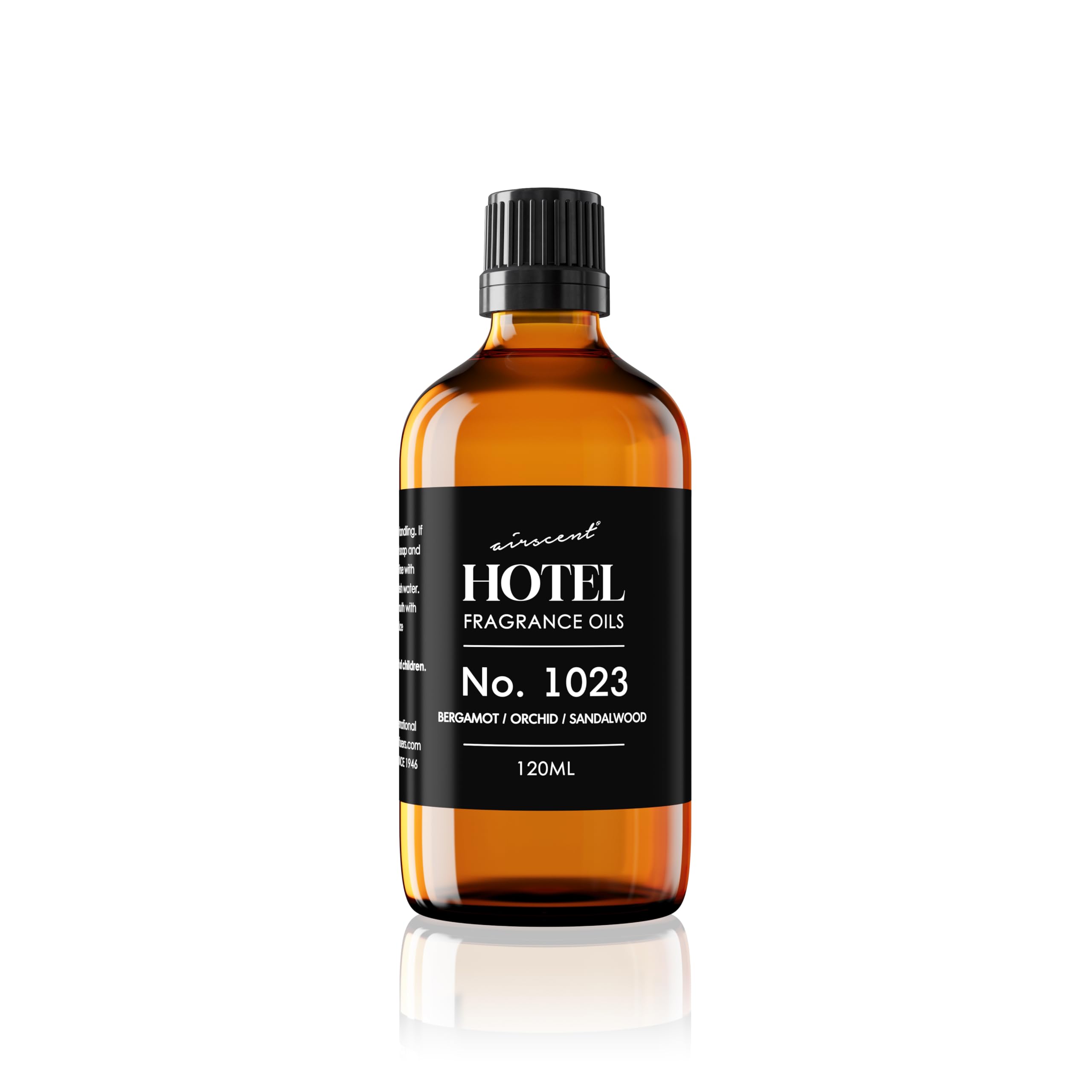 Air-Scent baccarat-inspired bottle closeup for a luxurious hotel-like ambiance.